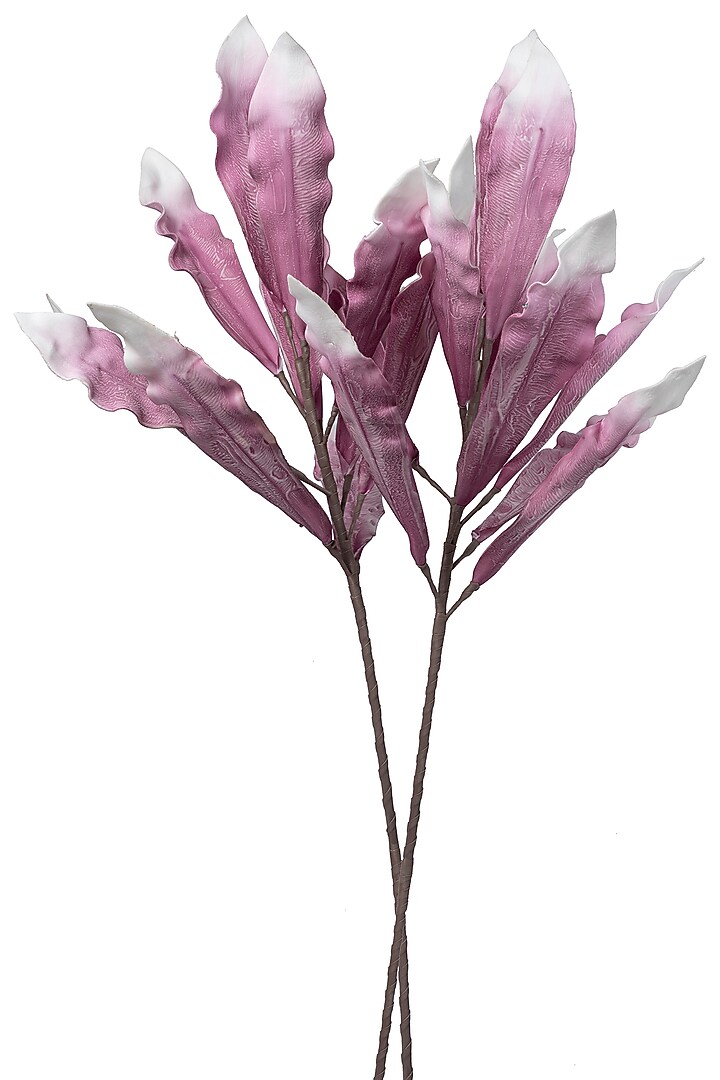 Purple Foam Gladolia Leaf Stems (Set of 2) by H2H at Pernia's Pop Up Shop