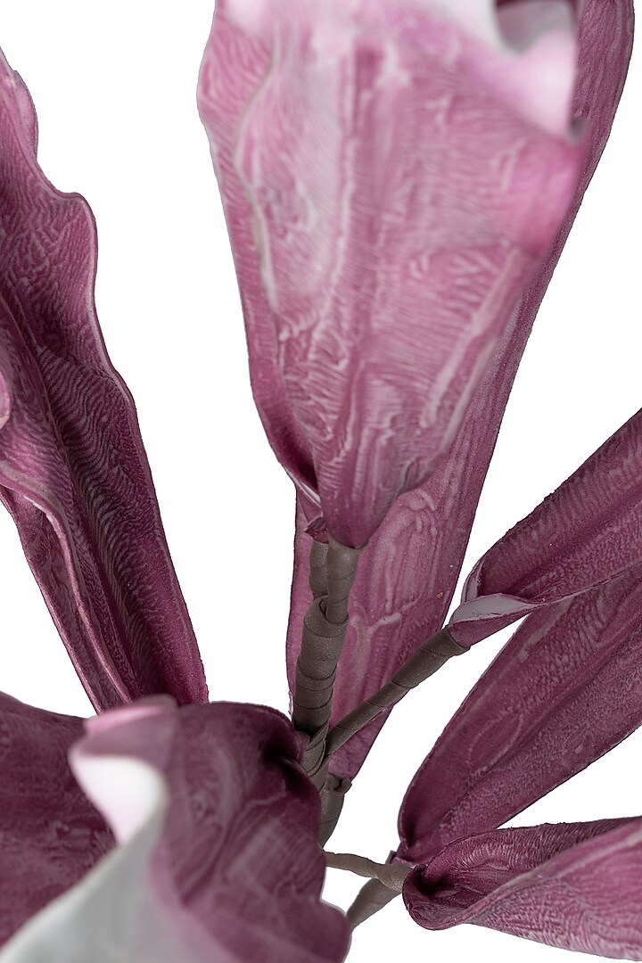 Purple Foam Gladolia Leaf Stems (Set of 2) by H2H at Pernia's Pop Up Shop