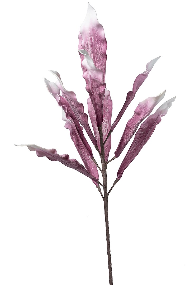 Purple Foam Gladolia Leaf Stems (Set of 2) by H2H at Pernia's Pop Up Shop