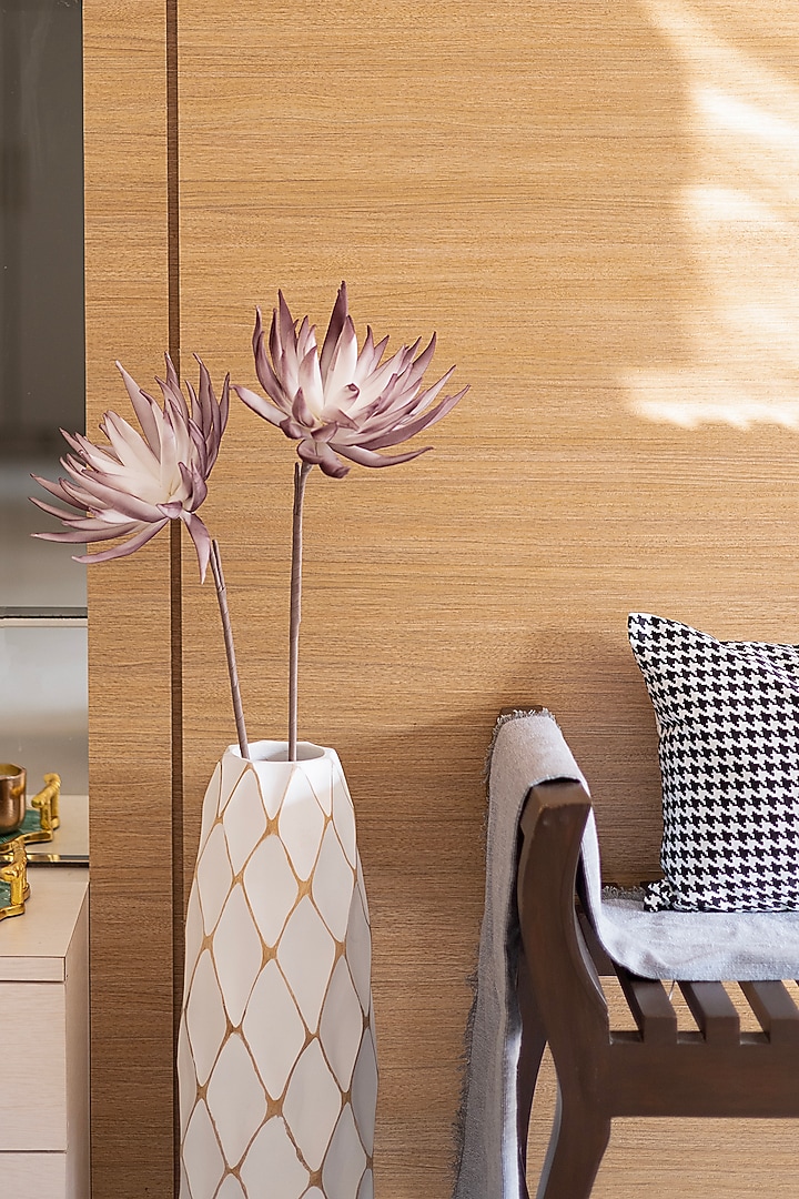 Purple Foam Sugar Bush Flower Stem (Set of 2) by H2H at Pernia's Pop Up Shop