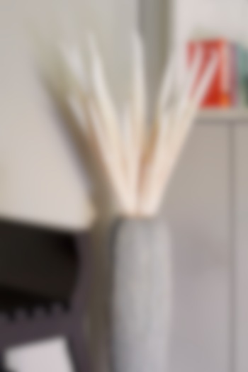 White Foam & Plastic Bamboo Stalks (Set Of 2) by H2H at Pernia's Pop Up Shop