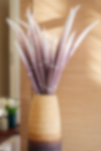 Brown Foam & Plastic Bamboo Stalks (Set Of 2) by H2H at Pernia's Pop Up Shop