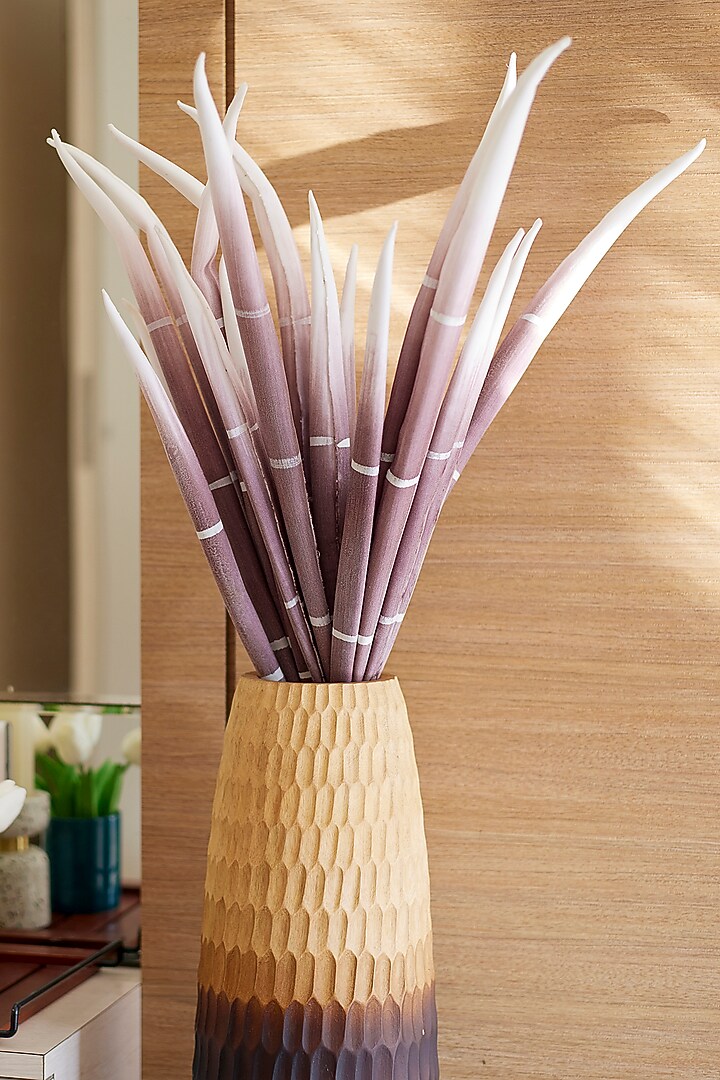 Brown Foam & Plastic Bamboo Stalks (Set Of 2) by H2H at Pernia's Pop Up Shop