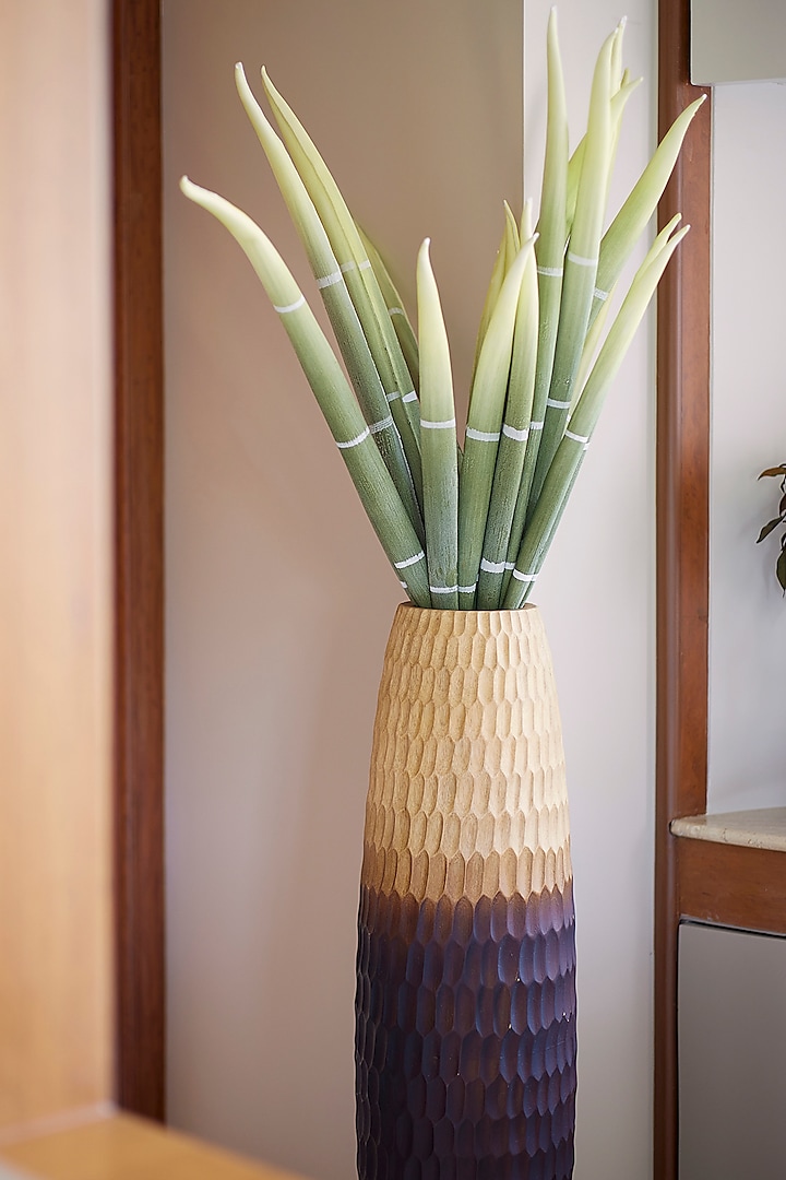 Green Foam & Plastic Bamboo Stalks (Set Of 2) by H2H at Pernia's Pop Up Shop