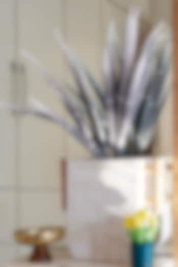 Grey Foam & Plastic Bamboo Stalks (Set Of 2) by H2H at Pernia's Pop Up Shop