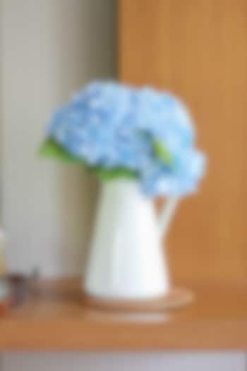 Blue Silk,Polyester & Plastic French Hydrangea Artificial Flower Bunches (Set Of 2) by H2H at Pernia's Pop Up Shop