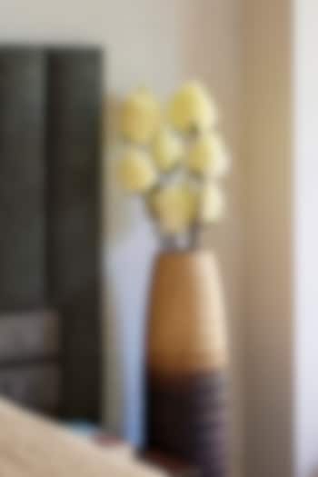 White Foam & Plastic Full Moon Protea Artificial Flower Stems (Set Of 4) by H2H at Pernia's Pop Up Shop