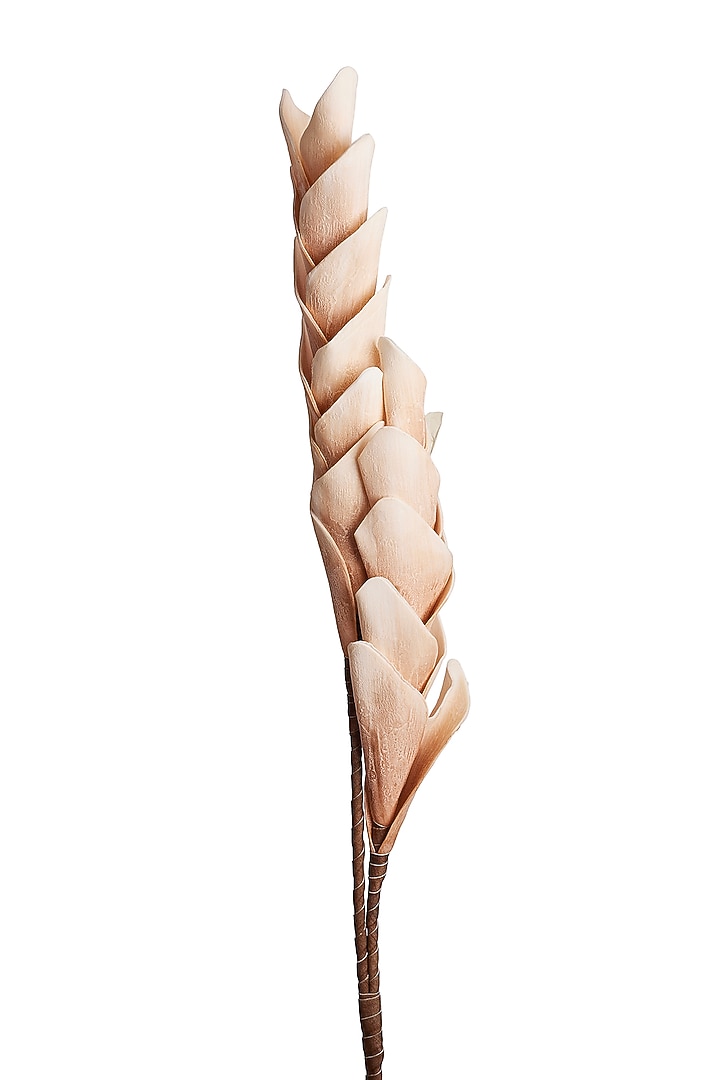Peach Foam & Plastic Artificial Flower Stems (Set Of 2 ) by H2H at Pernia's Pop Up Shop