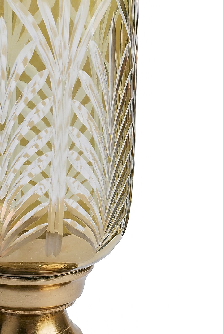 Gold Metal & Glass Candle Holder by H2H at Pernia's Pop Up Shop