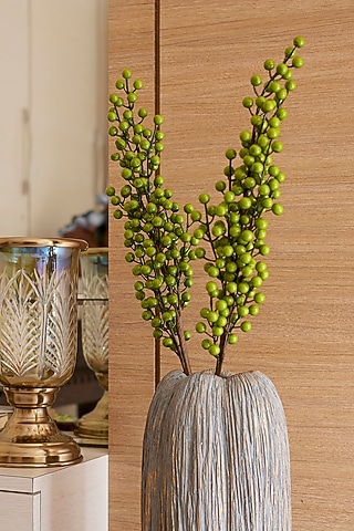 Green Foam & Plastic Artificial Flower Stems (Set Of 2) by H2H