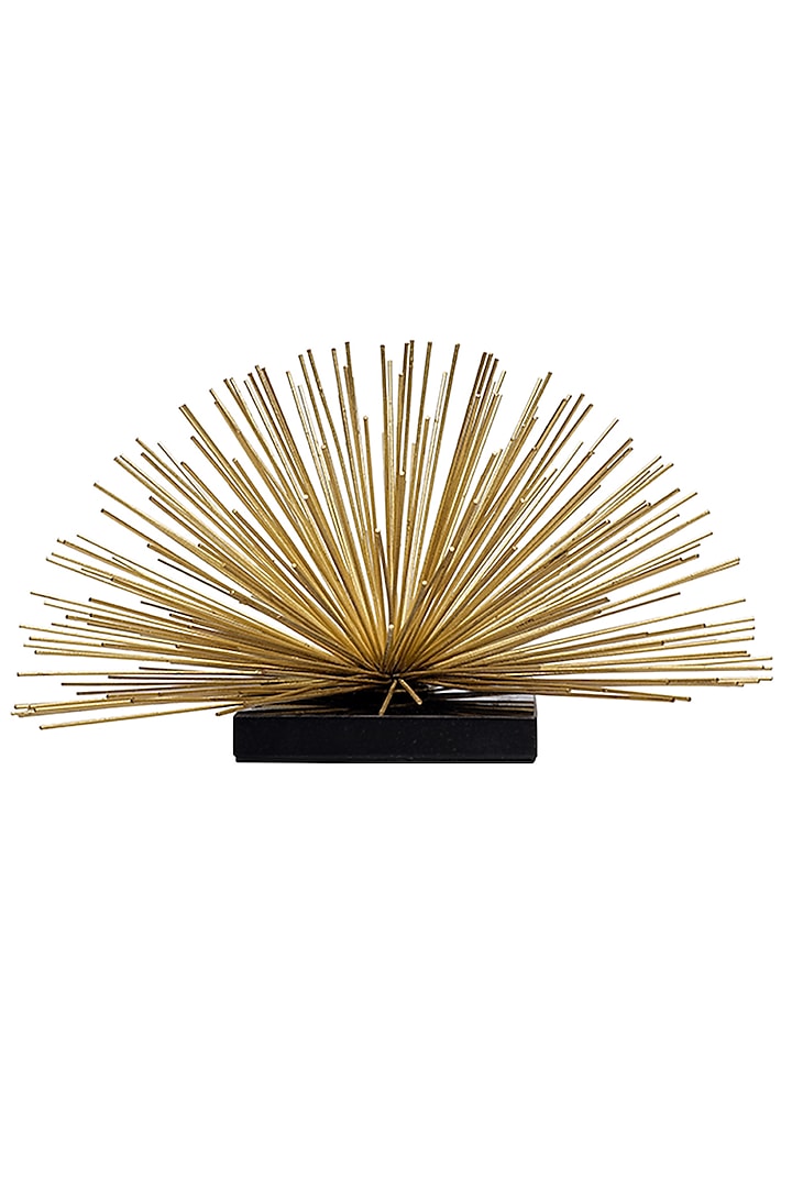 Black & Gold Metal Spiked Sculpture by H2H