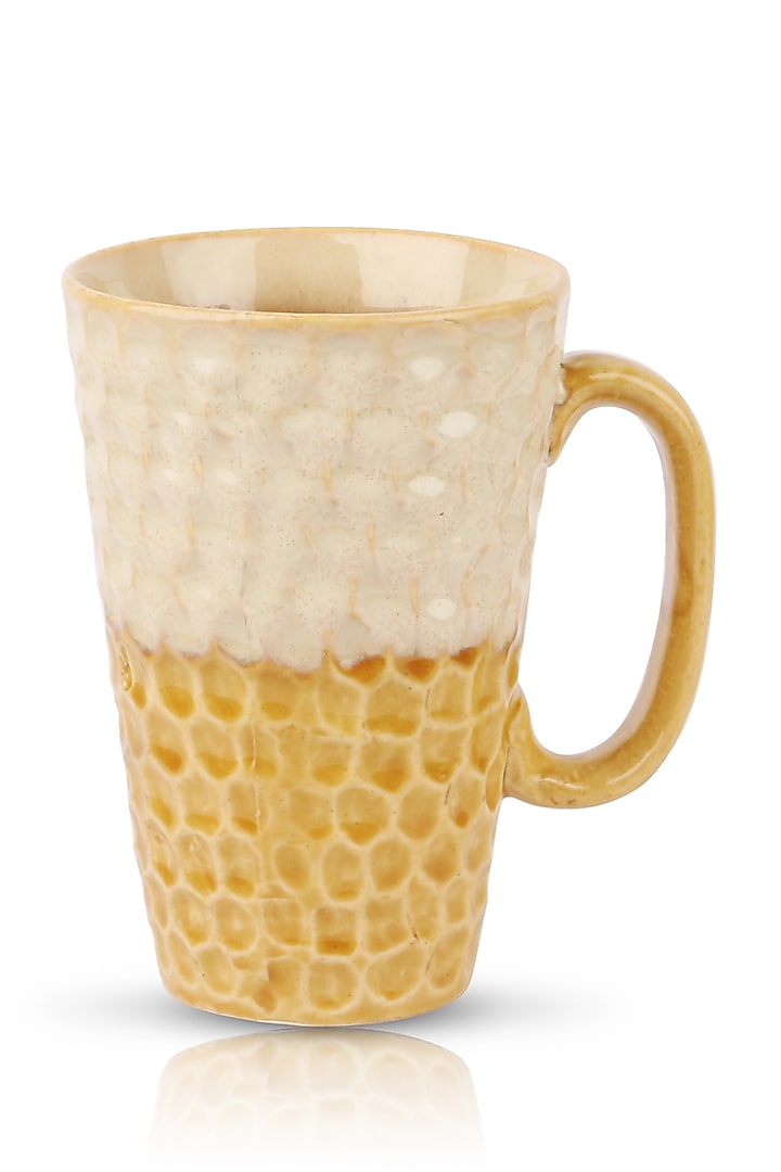 Ivory & Ochre Tea Mugs (Set of 2) by H2H at Pernia's Pop Up Shop