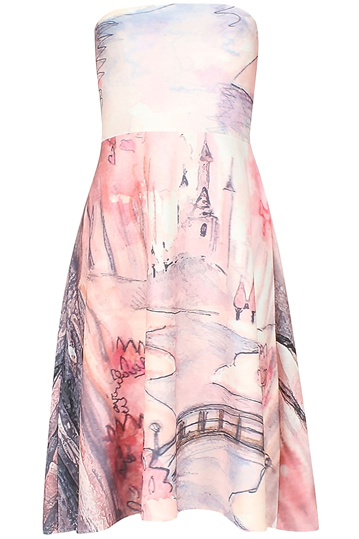Digital print fairy fantasy dress by Hema Kaul