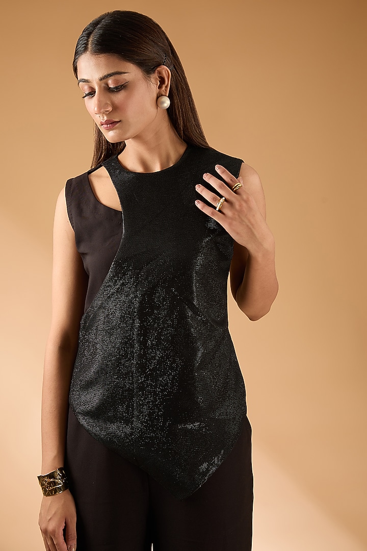 Black Banana Crepe Jumpsuit by The Hem'd at Pernia's Pop Up Shop