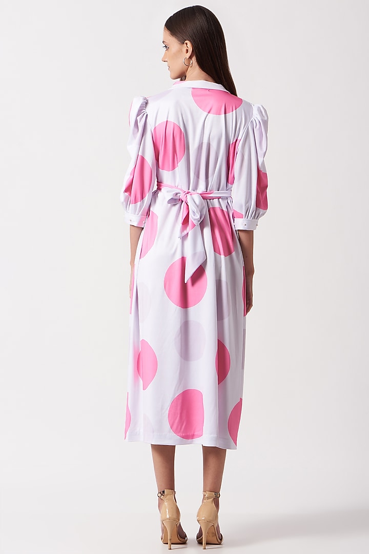 White Printed Midi Vacation Dress by The Hem'd at Pernia's Pop Up Shop