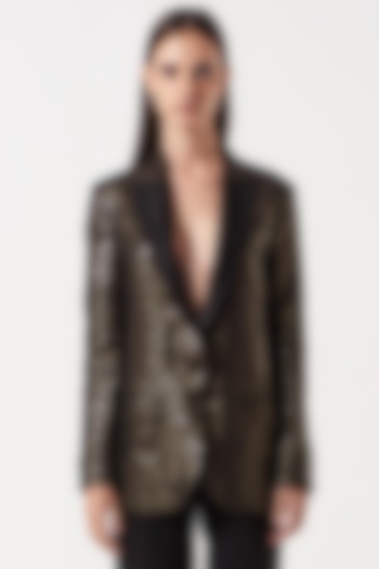 Black Sequins Blazer by The Hem'd at Pernia's Pop Up Shop