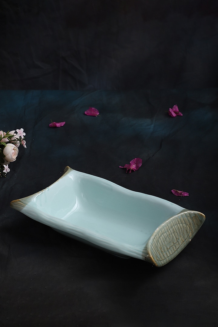 Powder Blue Ceramic Serving Bowl Set by Home Struck at Pernia's Pop Up Shop