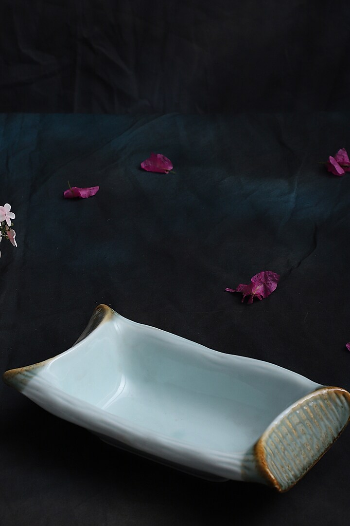 Powder Blue Ceramic Serving Bowl Set by Home Struck at Pernia's Pop Up Shop