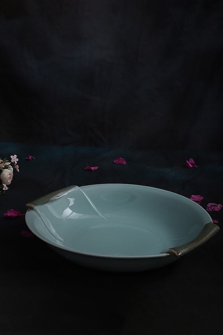 Powder Blue Ceramic Serving Bowl Set by Home Struck at Pernia's Pop Up Shop