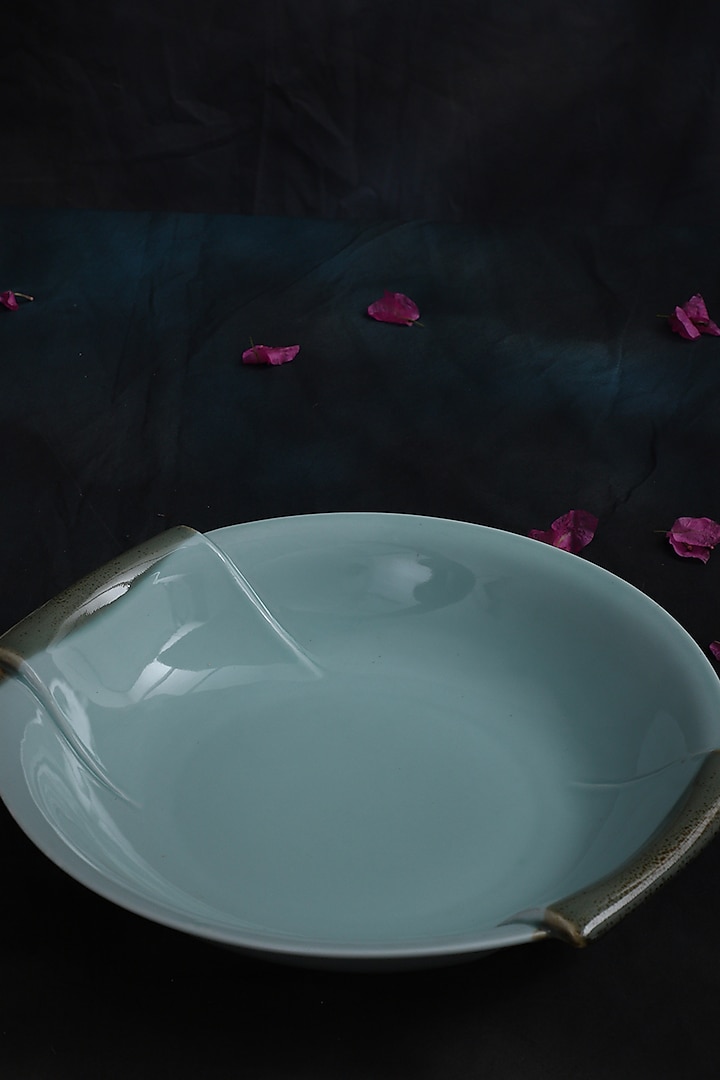 Powder Blue Ceramic Serving Bowl Set by Home Struck at Pernia's Pop Up Shop