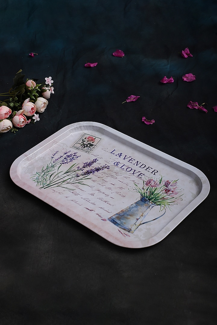 Multi-Colored Metal Tray Set by Home Struck at Pernia's Pop Up Shop