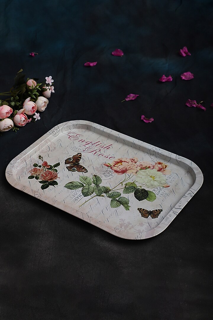 Multi-Colored Metal Tray Set by Home Struck at Pernia's Pop Up Shop