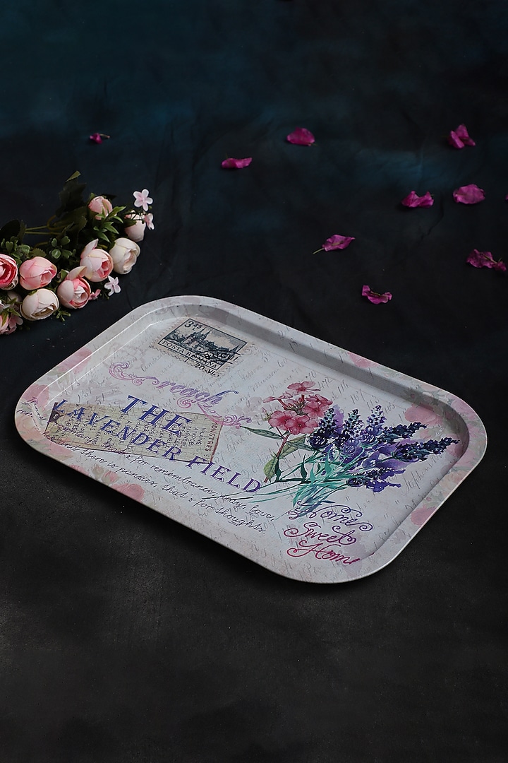 Multi-Colored Metal Tray Set by Home Struck at Pernia's Pop Up Shop
