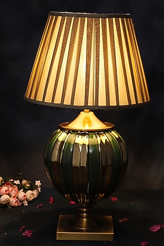 Emerald Green Ceramic Lamp Shade by Home Struck