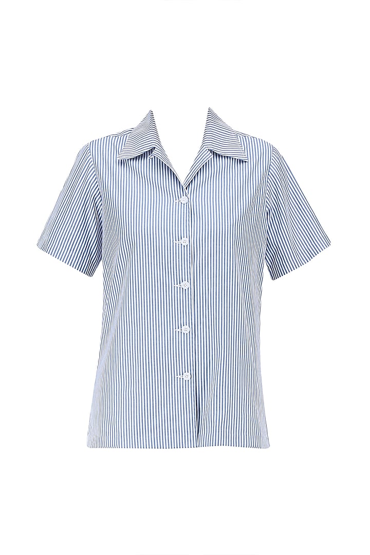 Blue Safari Button Down Shirt by Huemn Project