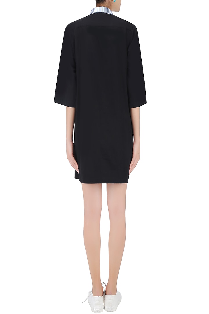 Blue and black panelled top available only at Pernia's Pop Up Shop.