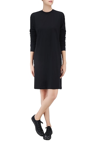 Black T Shirt Dress by Huemn Project