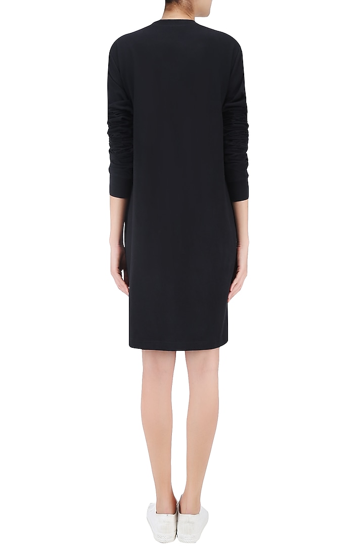 Black boogeyman doodle t shirt dress available only at Pernia's Pop Up Shop.