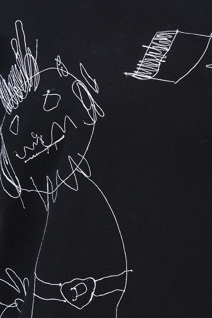 Black designers doodle t shirt dress available only at Pernia's Pop Up Shop.