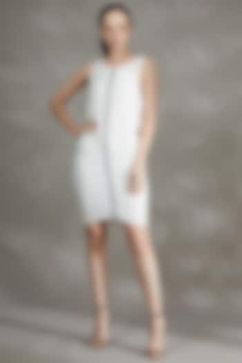 White Cupro Dress by House Of Behram