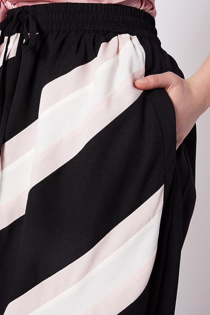 Black & White Athleisure Skirt by House of Behram at Pernia's Pop Up Shop