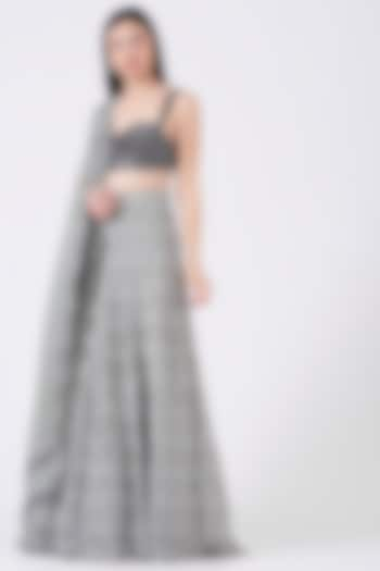 Grey Embellished Wedding Lehenga Set by House of Exotique at Pernia's Pop Up Shop