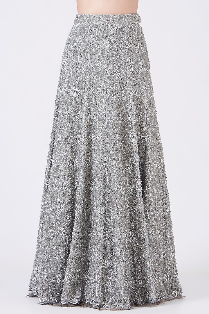 Grey Embellished Wedding Lehenga Set by House of Exotique at Pernia's Pop Up Shop
