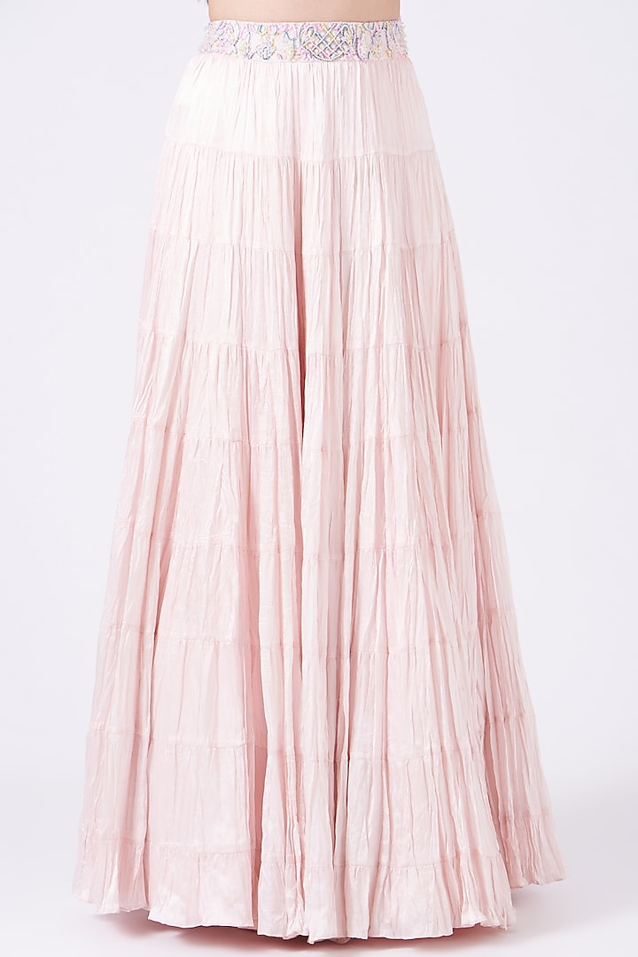 Baby Pink Silk Wedding Lehenga Set by House of Exotique at Pernia's Pop Up Shop
