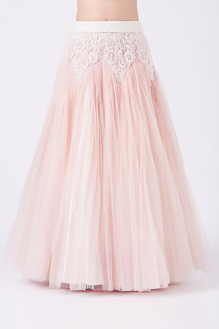 Blush Pink Embroidered Wedding Lehenga Set by House of Exotique at Pernia's Pop Up Shop