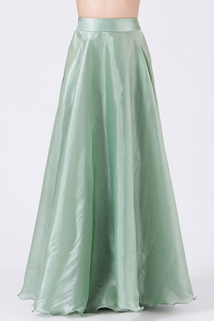 Mint Green Embellished Bridal Anarkali Set by House of Exotique at Pernia's Pop Up Shop