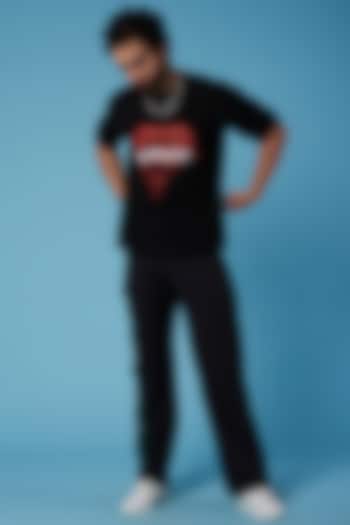 Charcoal Flannel Baggy Cargo Pants by HOPHEAD at Pernia's Pop Up Shop