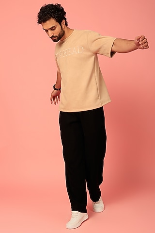 Black Poly Blend Pants by HOPHEAD