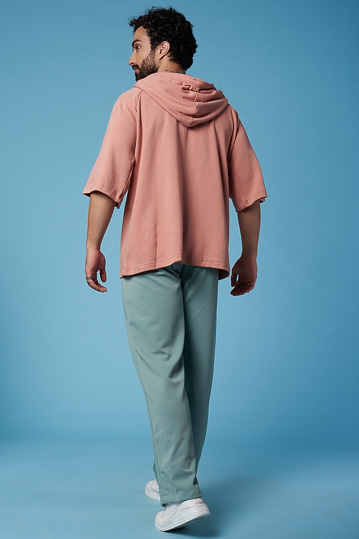 Pink Cotton Oversized Hoodie by HOPHEAD at Pernia's Pop Up Shop