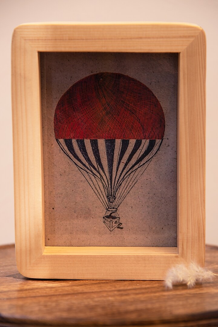 Light Brown Canadian Pine Wood Curvy Edge Photo Frame by Hohmgrain at Pernia's Pop Up Shop