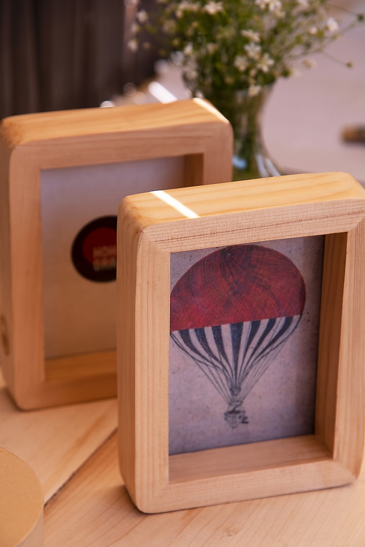 Light Brown Canadian Pine Wood Curvy Edge Photo Frame by Hohmgrain at Pernia's Pop Up Shop