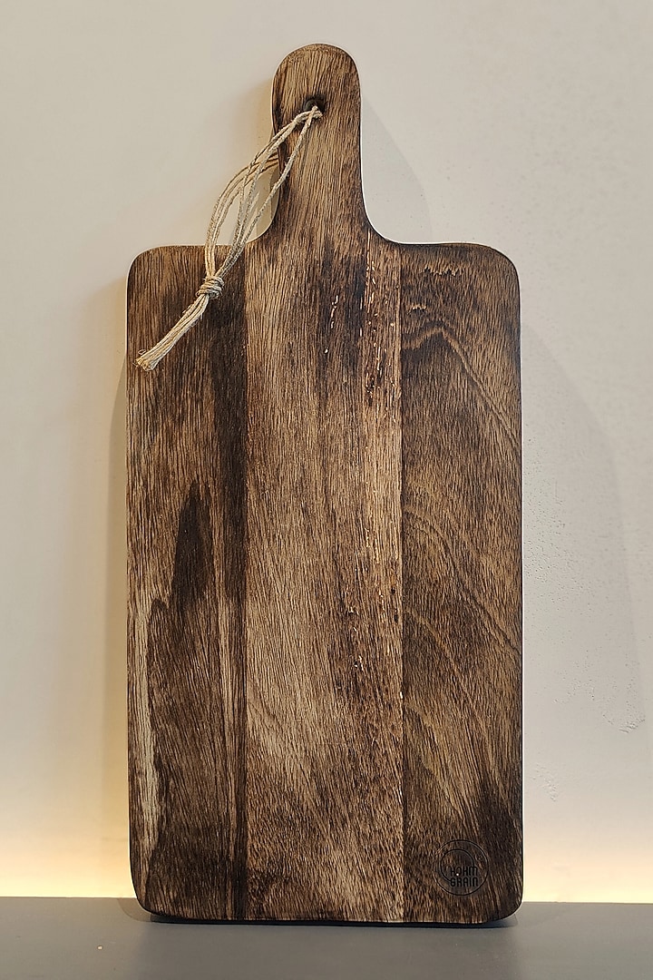 Dark Brown Mango Wood Long Cheese Board by Hohmgrain at Pernia's Pop Up Shop