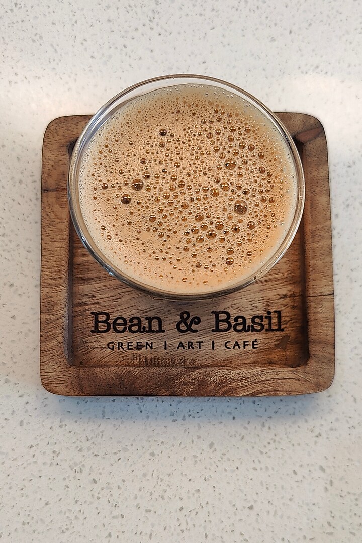 Dark Brown Mango Wood Coaster Set by Hohmgrain at Pernia's Pop Up Shop