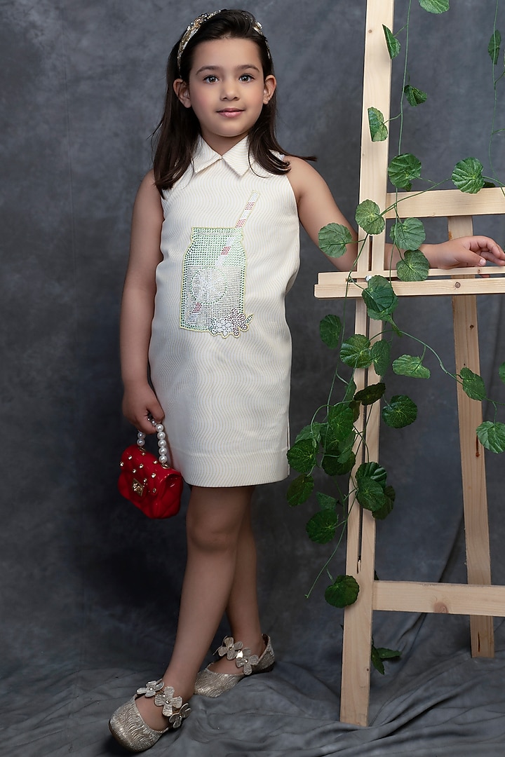 Lime Swarovski Crystal Dress For Girls by Hoity Moppet