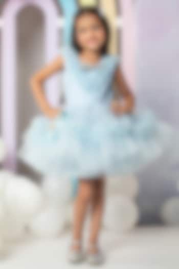 Blue Tulle Dress For Girls by Hoity Moppet