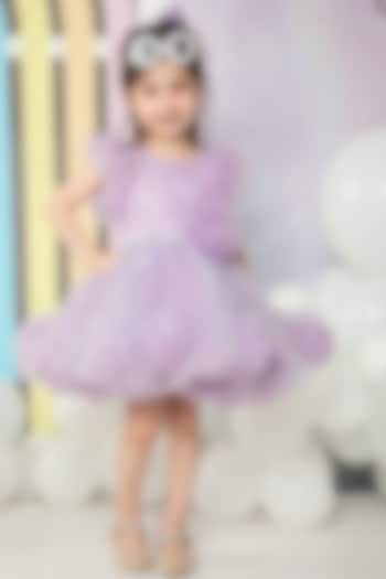 Lilac Tulle Dress For Girls by Hoity Moppet